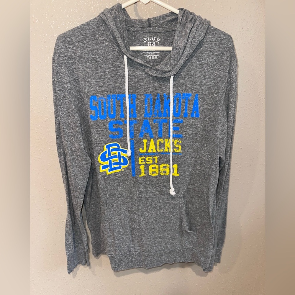 South Dakota State Jacks Gray Hooded Long-Sleeve Shirt